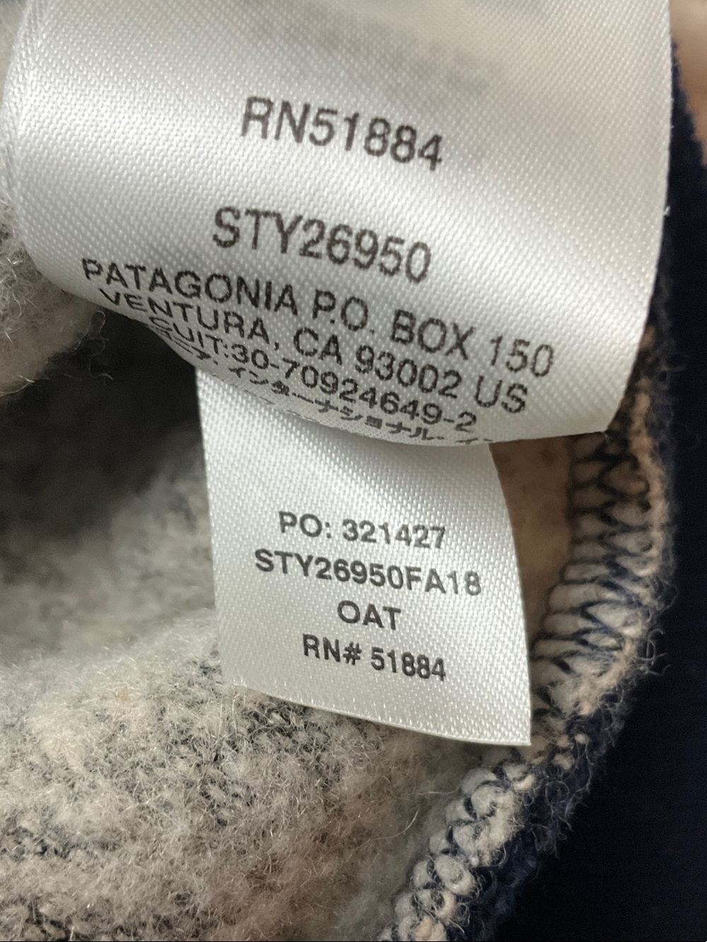 Patagonia W's Woolyester Fleece Pullover Oatmeal Heather Color Size Small - Picture 6 of 16